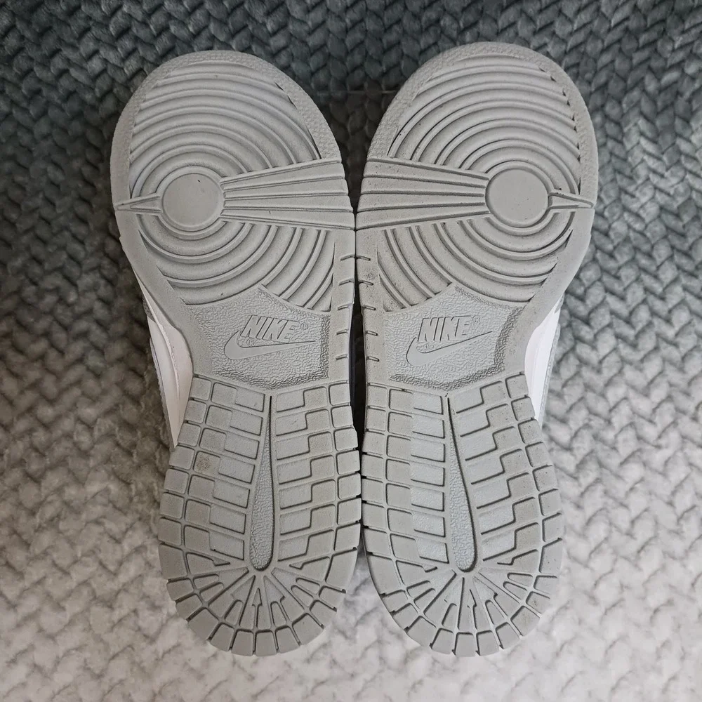 Nike Dunk Low GS White Light Smoke Grey Youth Sneakers Shoes Size 5.5Y